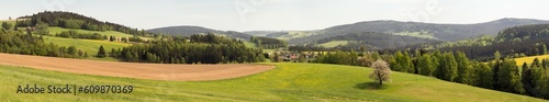 Panorama from bohemian and moravian highland
