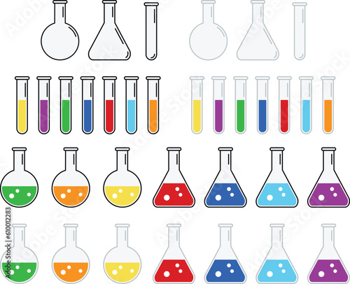 Test Tube Science Lab Glassware Clipart