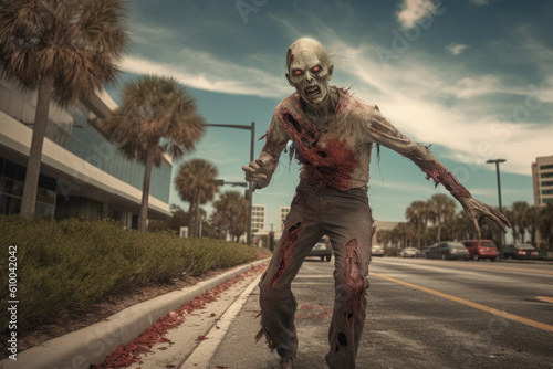 zombie on the road