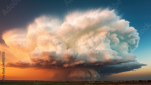 Clouds and weather: Images depict various cloud formations, sunsets, rainbows, or lightning, showcasing the dynamic and beautiful aspects of the Earth's atmosphere. Generative AI