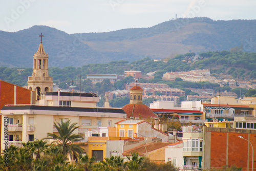 view of the city, Premia de Mar. Cataluyna