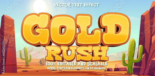 California Gold Rush is an Old-west Style Metallic Golden 3d Alphabet