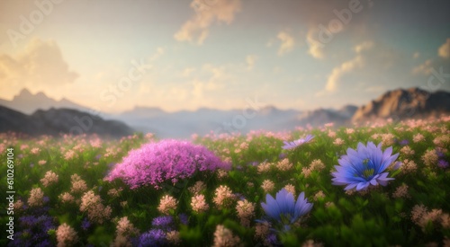 Beautiful floral macro photography [AI Generated]