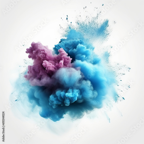 abstract watercolor background with watercolor splashes dust explosion