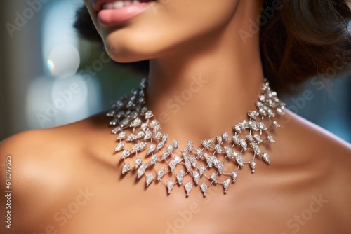 The epitome of luxury and elegance, a diamond necklace