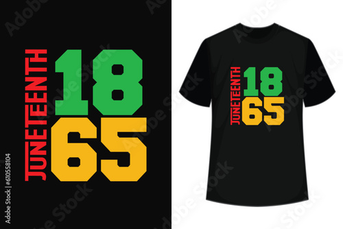 Celebrate juneteenth 1865 T-shirt and apparel design. Vector print, typography, poster, emblem, festival