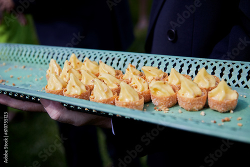 foie de pato, foie, entrada, catering, copetín, plato, menú, bandeja