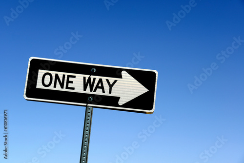 America,road sign,one way,