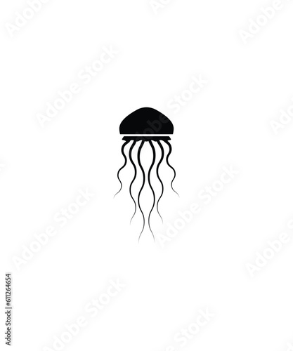 jellyfish icon, vector best flat icon.