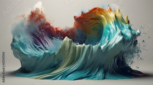 Abstract color dance, dynamic desktop wallpaper