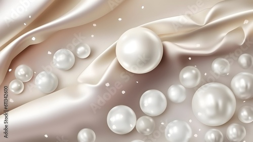 A captivating ımage showcasing the beauty of a pearl background