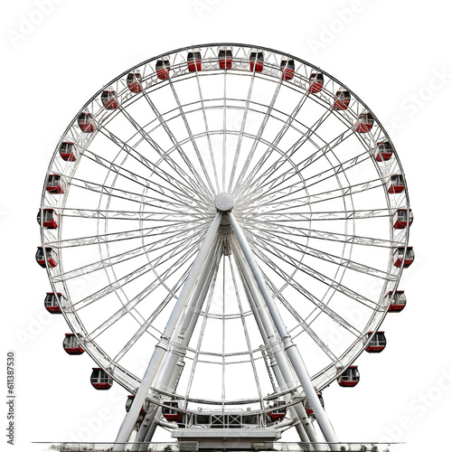 a portrait of a Ferris wheel