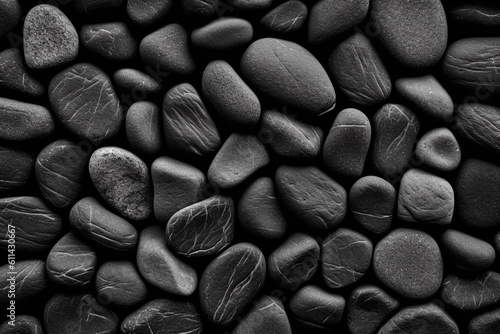 Black rocks wallpaper that is made by the company of rocks. background Generative AI