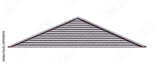 Mockup hip roof gray tile pattern