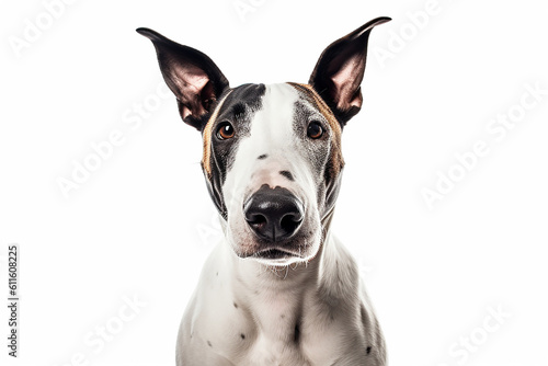 portrait of a bull terrier dog