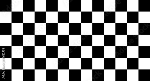 Black and white checker pattern, checkered chessboard, grid and mesh texture, race flag