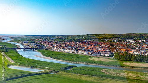 North of France and Bay of Somme in French Channel coastline