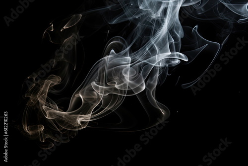 smoke on black backgrounds