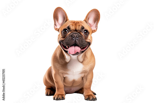 French bulldog cut out transparent background, PNG ,Generative AI