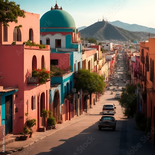 Photo Mexico colorful streets and architecture