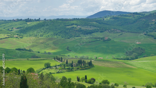 Beautiful landscape of the countryside in Tuscany, Italy