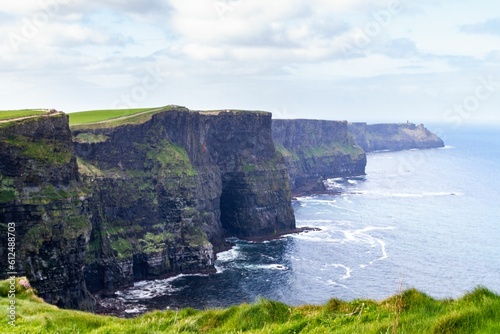 View of the Cliffs of Moher in County Clare, Ireland.