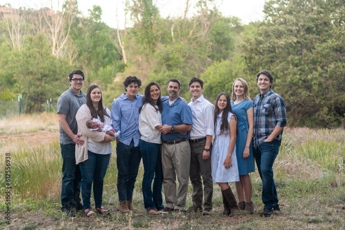 a family outside