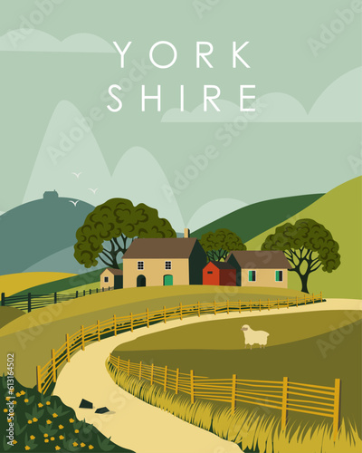 Yorkshire travel poster