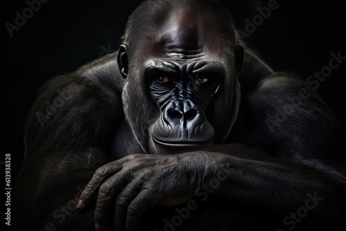 a very detailed look at a large gorilla Generative AI