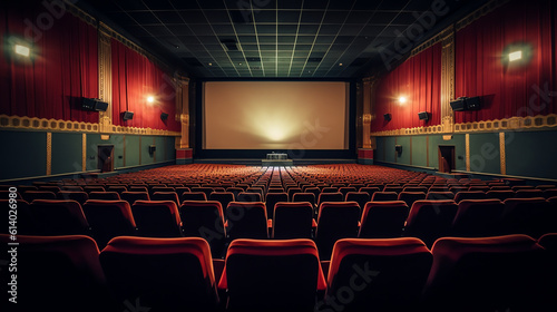 Generative AI movie theatre movie theater movie-hall cinema-palace cinema