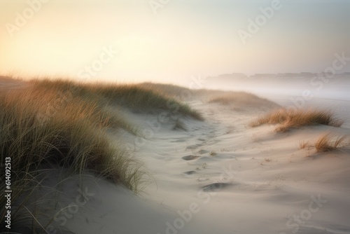 Sea dune beach sand. Generate Ai