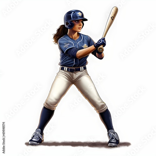 Swing into whimsical designs with a playful softball clipart
