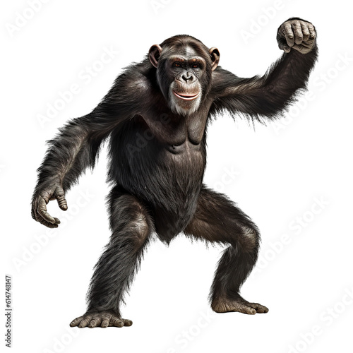 chimpanzee isolated