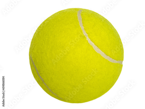Piłka tenisowa, zdjęcie z bliska. Żółtozielona piłka. Wyraźna tekstura.