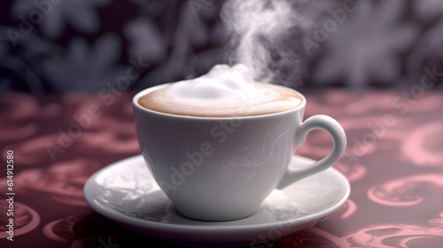 Xícara de cappuccino feito na hora