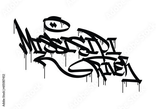 MISSISIPI RIVER word graffiti tag