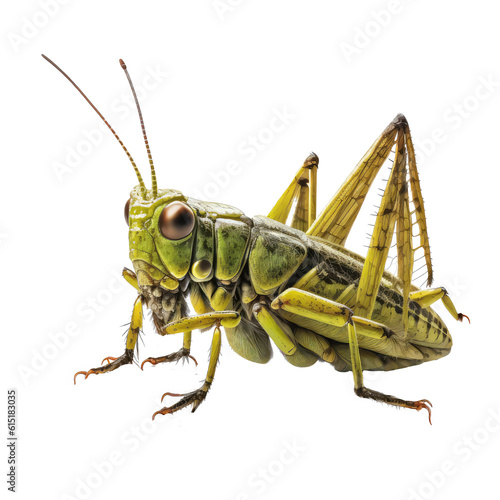 grasshopper isolated on white 