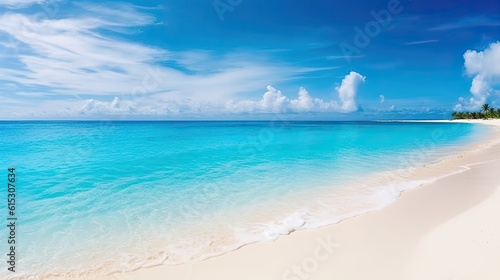 Beautiful beach with white sand