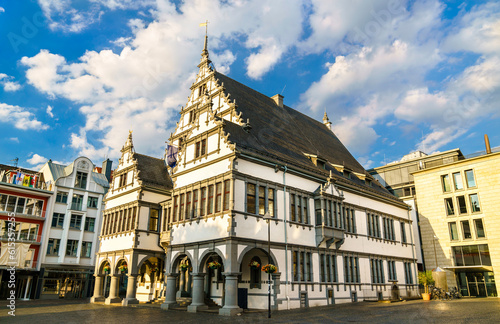 Historic Town Hall of Paderborn in North Rhine-Westphalia, Germany