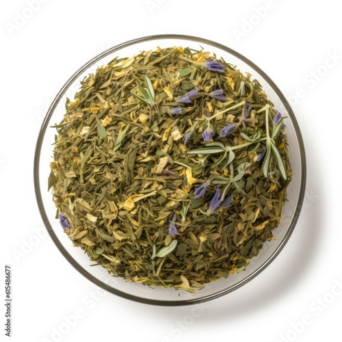 Herbes de Provence isolated on white background. Generative AI