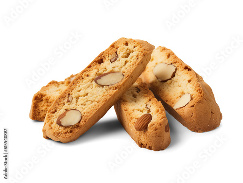 Biscotti isolated on transparent or white background, png