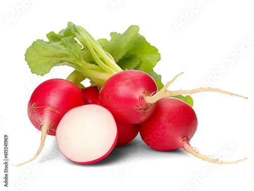 Radish isolated on transparent or white background, png