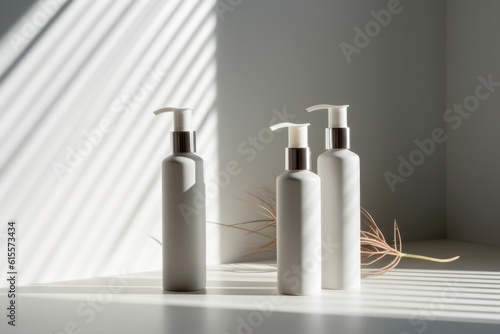 Mock up Minimalist Product Serum Skincare Purfume Bottle Tube Cosmetic Soap Spa Backdrop Background Neutral Minimalist Simple Minimal Color, Beige, Tan, White