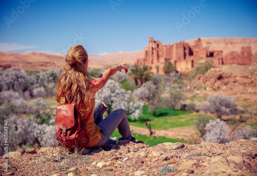 Kasbah in Morocco- Tamedakhte village near Ait Ben Haddou