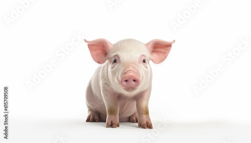 pig isolated on white