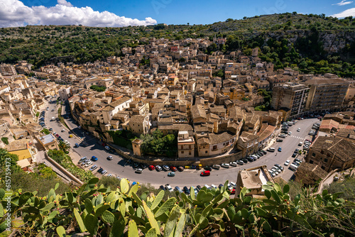 View of Modica, one of the most beautiful baroque cities in Sicily