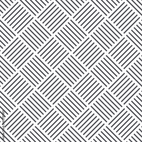 Seamless pattern with stripes line and square rhombus. Geometric repeat background for print.