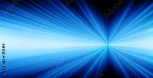 abstract black blue background with rays of illumination directed to the right side
