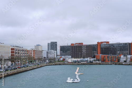 Bassin du Commerce in Le Havre, France