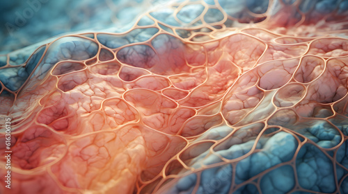 saggy skin layer and skin cell 